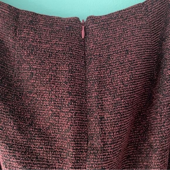 Vintage Oscar by Oscar De La Renta Y2K Tweed Red Pencil Skirt - Size 8 - Picture 4 of 13